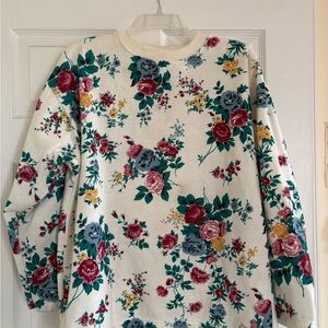 Floral Print Sweater
